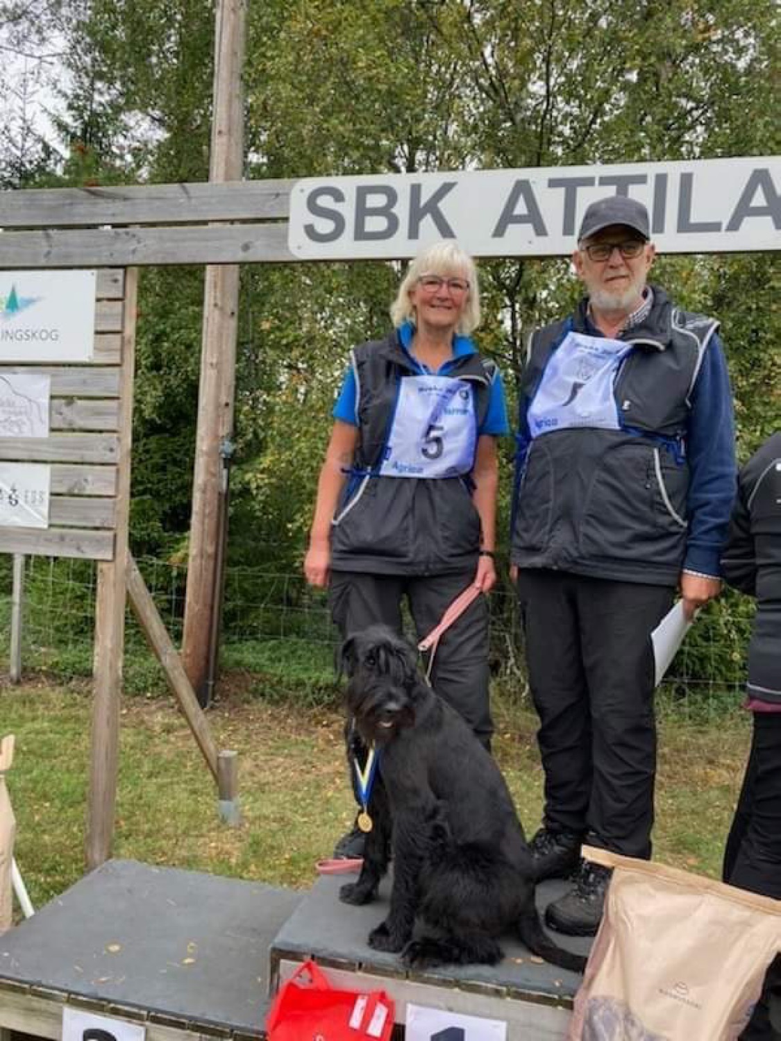 Karin och Anders Falk med Rissies Jikk